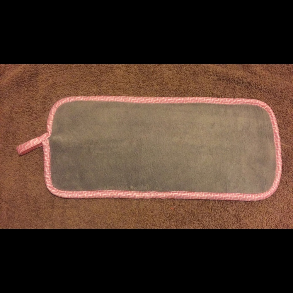 a makeup remover rag .